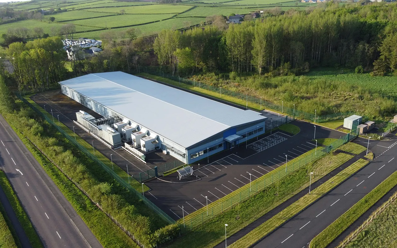 Data center building from the outside